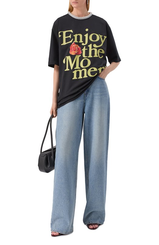 Хлопковая футболка 3.1 Phillip Lim S251-10305PJB Чёрный  S251-10305PJB Фото 2