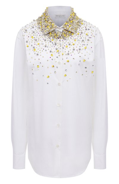 Женская хлопковая рубашка DRIES VAN NOTEN, арт. 221-010775-4183