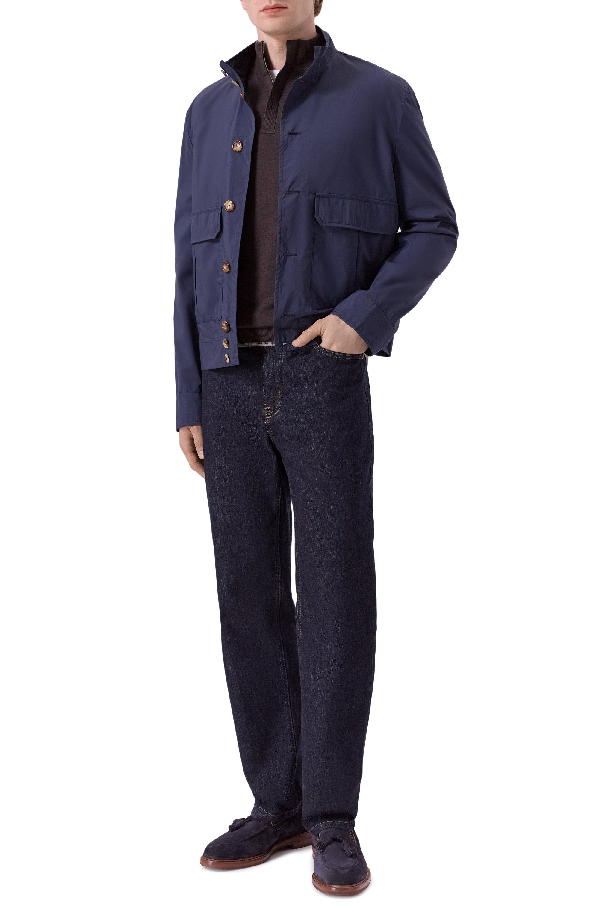 Замшевые лоферы BRUNELLO CUCINELLI, арт. MZUPEAK791, фото 2