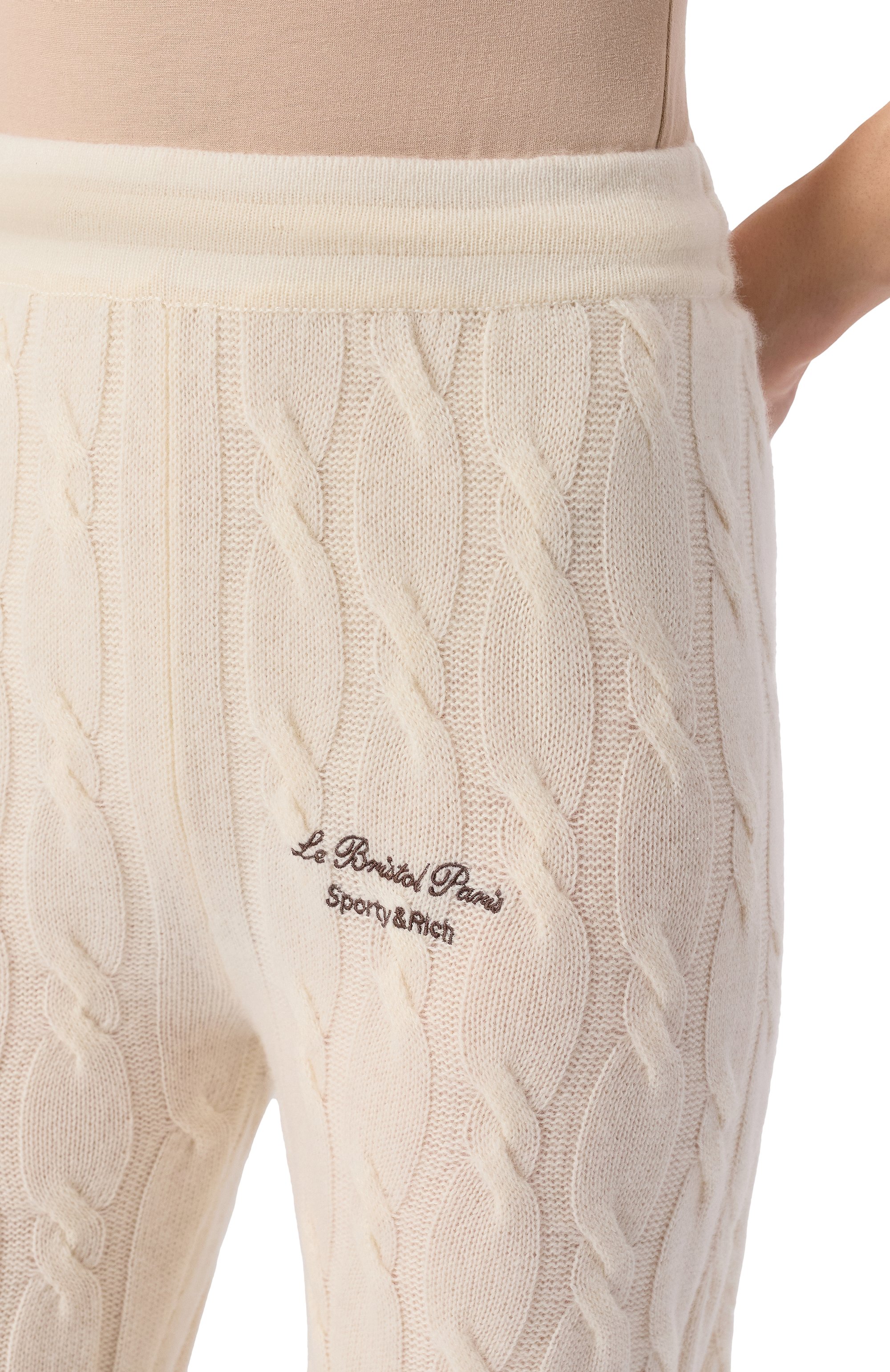 Брюки из кашемира и шерсти sporty & rich x le bristol paris SPORTY AND RICH, арт. PA041517619CR01, фото 5