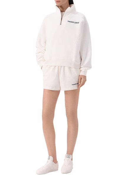 Хлопковый анорак SPORTY AND RICH белого цвета по цене 35050 руб., арт. ST09973183WH01, фото 2 Хлопковый анорак SPORTY AND RICH, арт. ST09973183WH01, фото 2