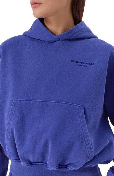 Хлопковое худи ALEXANDER WANG, арт. 1CC3251088, фото 5