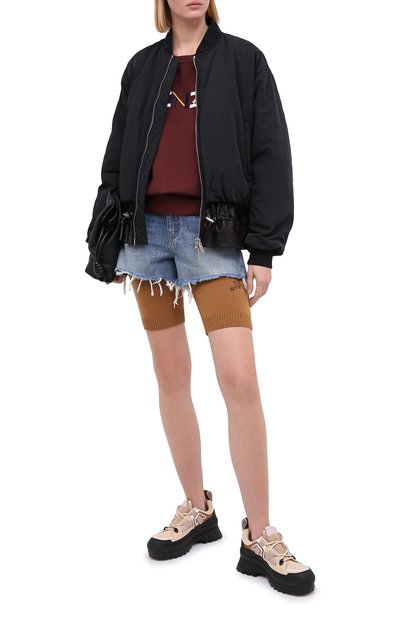 Джинсовые шорты с потертостями ALEXANDER WANG, арт. 4D994036AD, фото 2