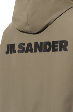 Мужская хлопковая парка JIL SANDER хаки цвета, арт. J23AA0008-J45070 | Фото 5 (Рукава: Длинные; Драгоценные камни: Проставлено; Материал сплава: Проставлено; Материал внешний: Хлопок; Длина (верхняя одежда): До колена; Материал подклада: Хлопок; Стили: Милитари, Кэжуэл; Кросс-КТ: парка)