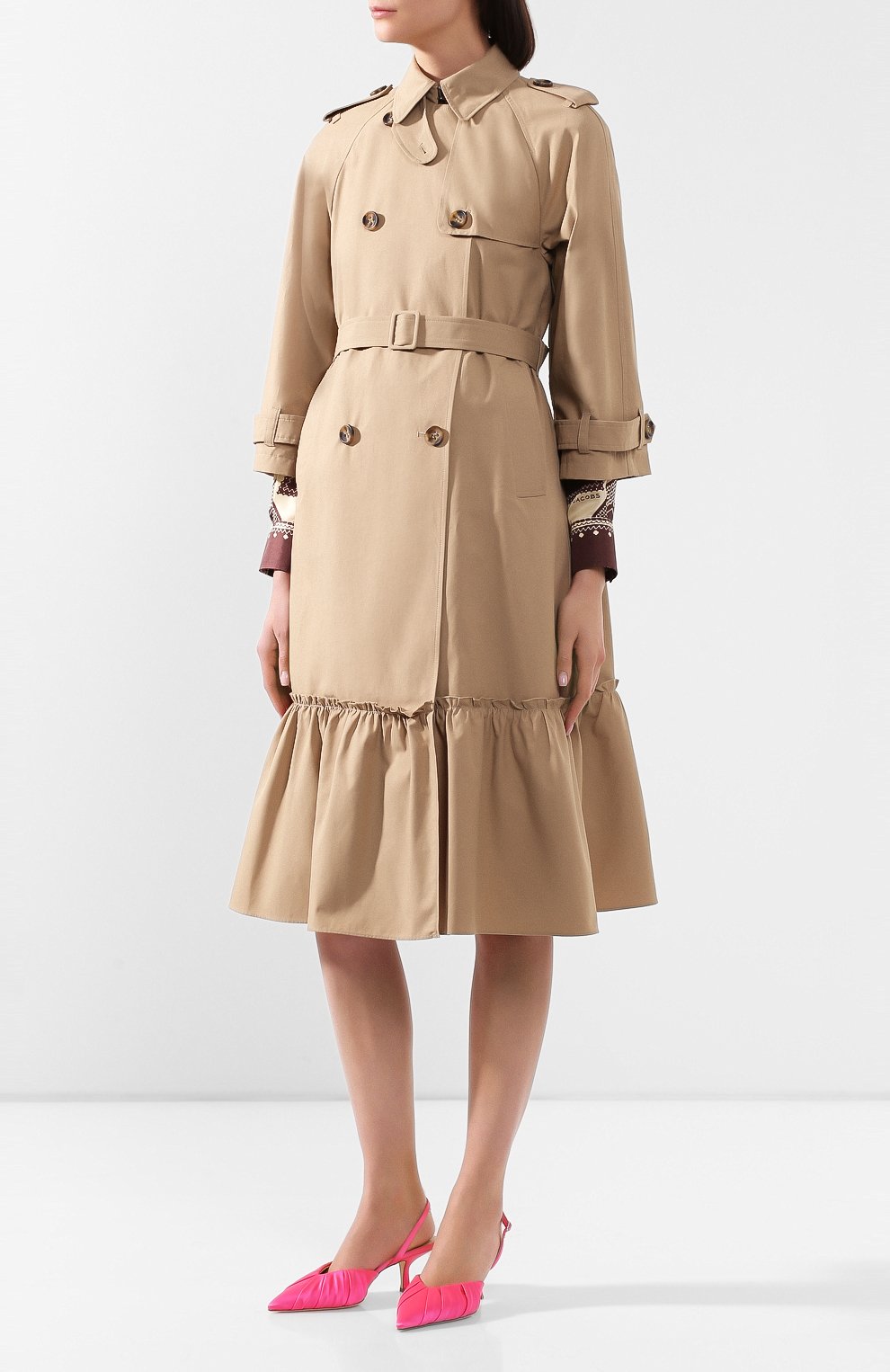 Хлопковый тренч REDVALENTINO, арт. TR0CHA60/4YM, фото 3