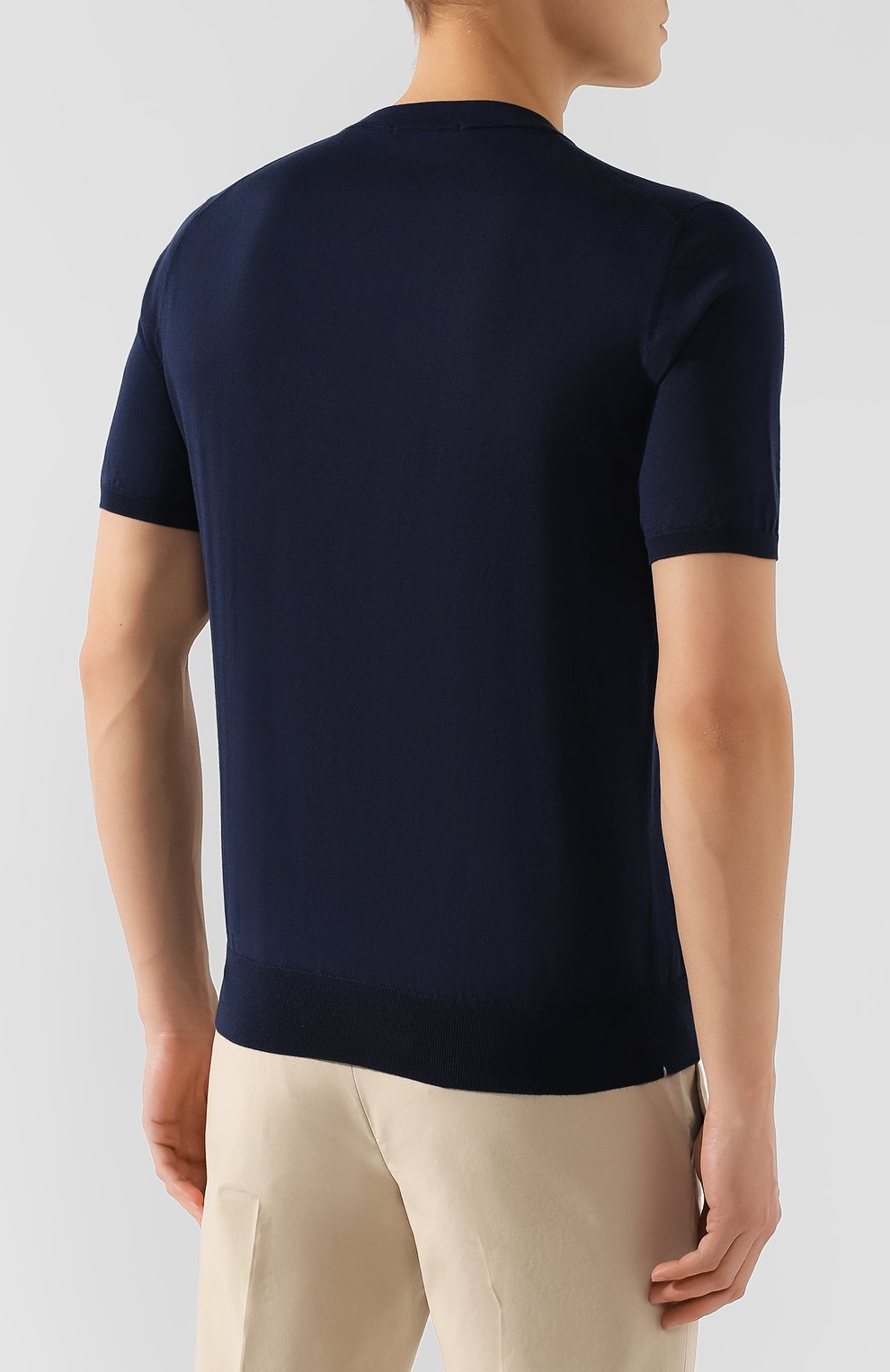 Хлопковый джемпер FIORONI темно-синего цвета по цене 41300 руб., арт. MK20260A2, фото 4 Хлопковый джемпер FIORONI, арт. MK20260A2, фото 4