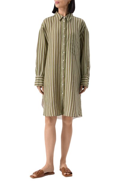 Льняное платье 120% LINO, арт. 32ALIW4PJ4/000G327, фо�то 3