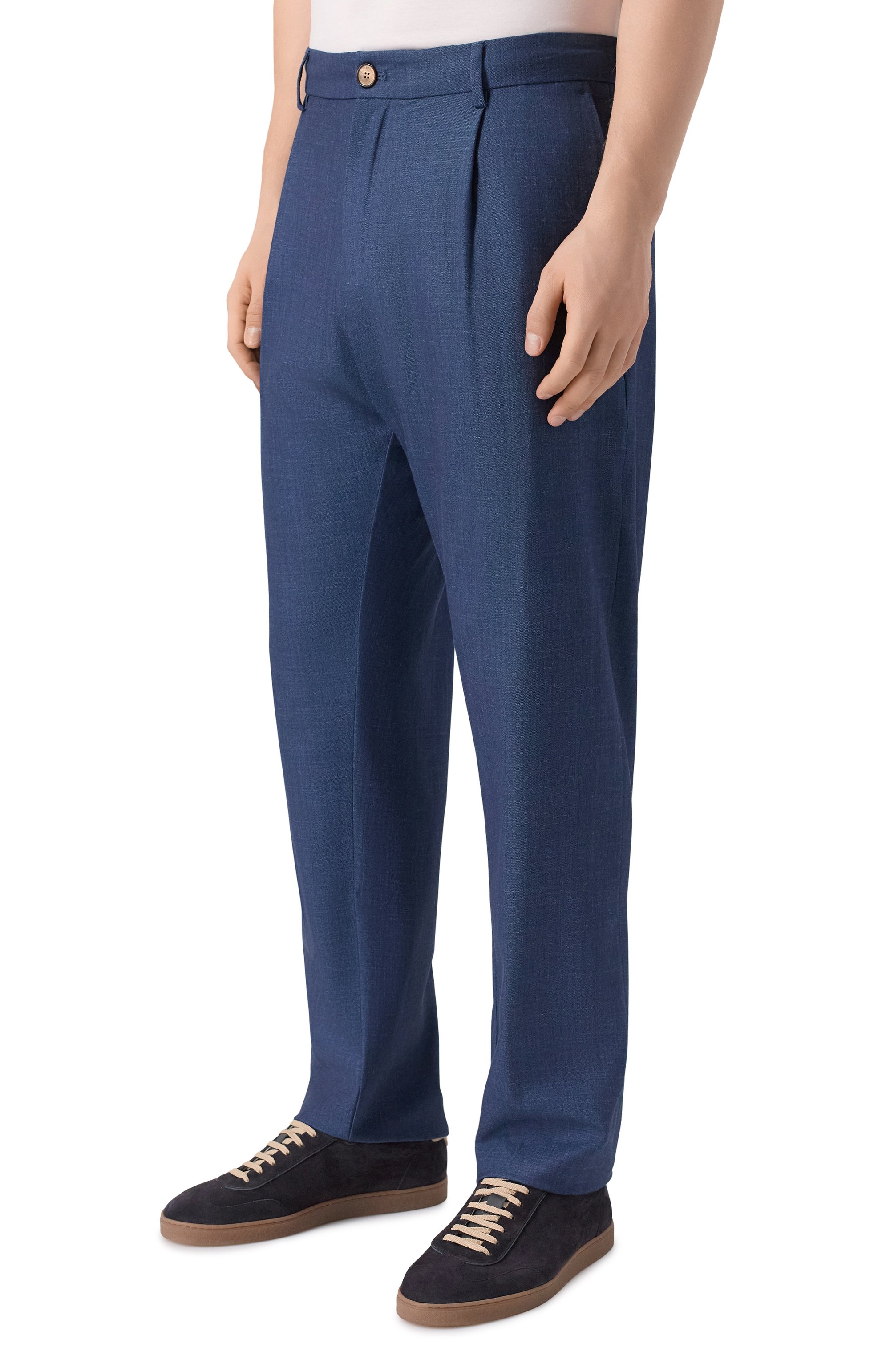 Брюки из шерсти и шелка PAUL&SHARK, арт. 26414073, фото 3