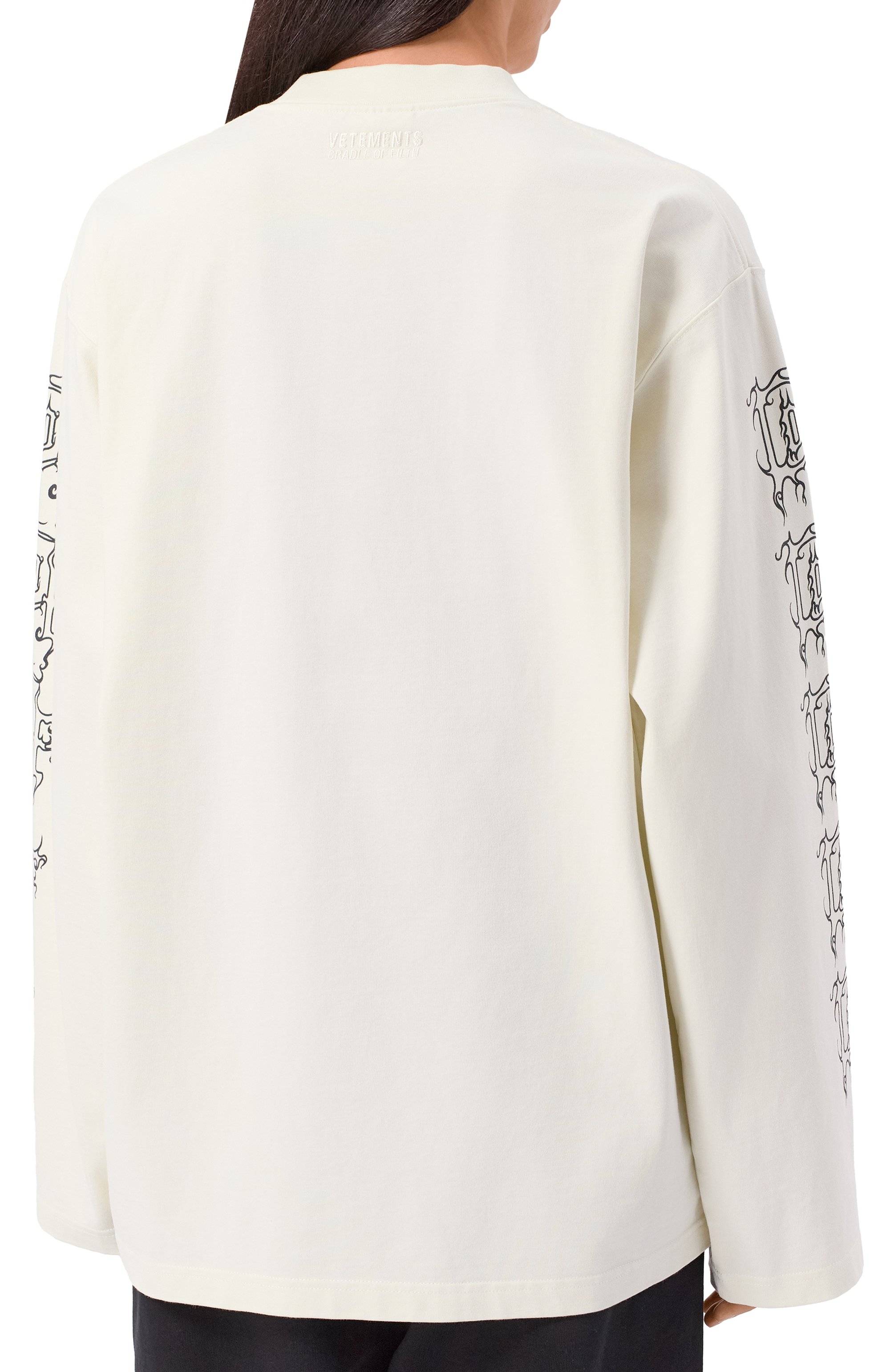 Хлопковый лонгслив VETEMENTS, арт. UCF76LS100I/1100 INTERL0CK, фото 7