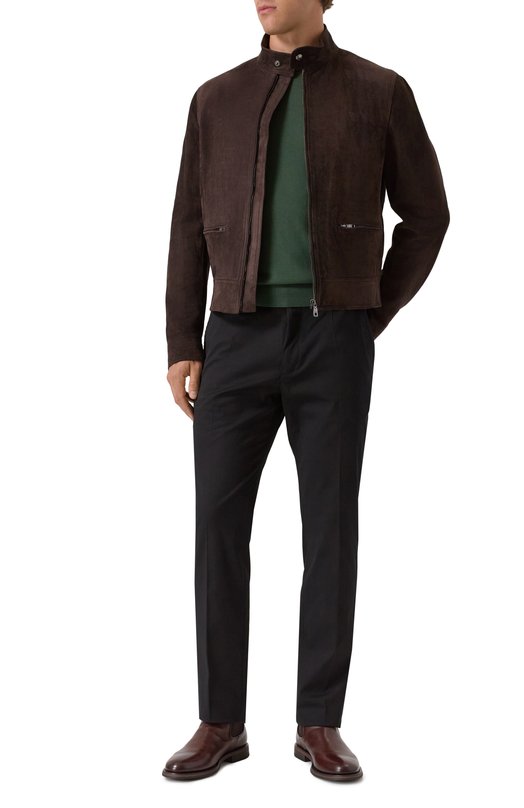 Замшевая куртка Dolce & Gabbana G9AWML/HULU2 Коричневый  G9AWML/HULU2 Фото 2