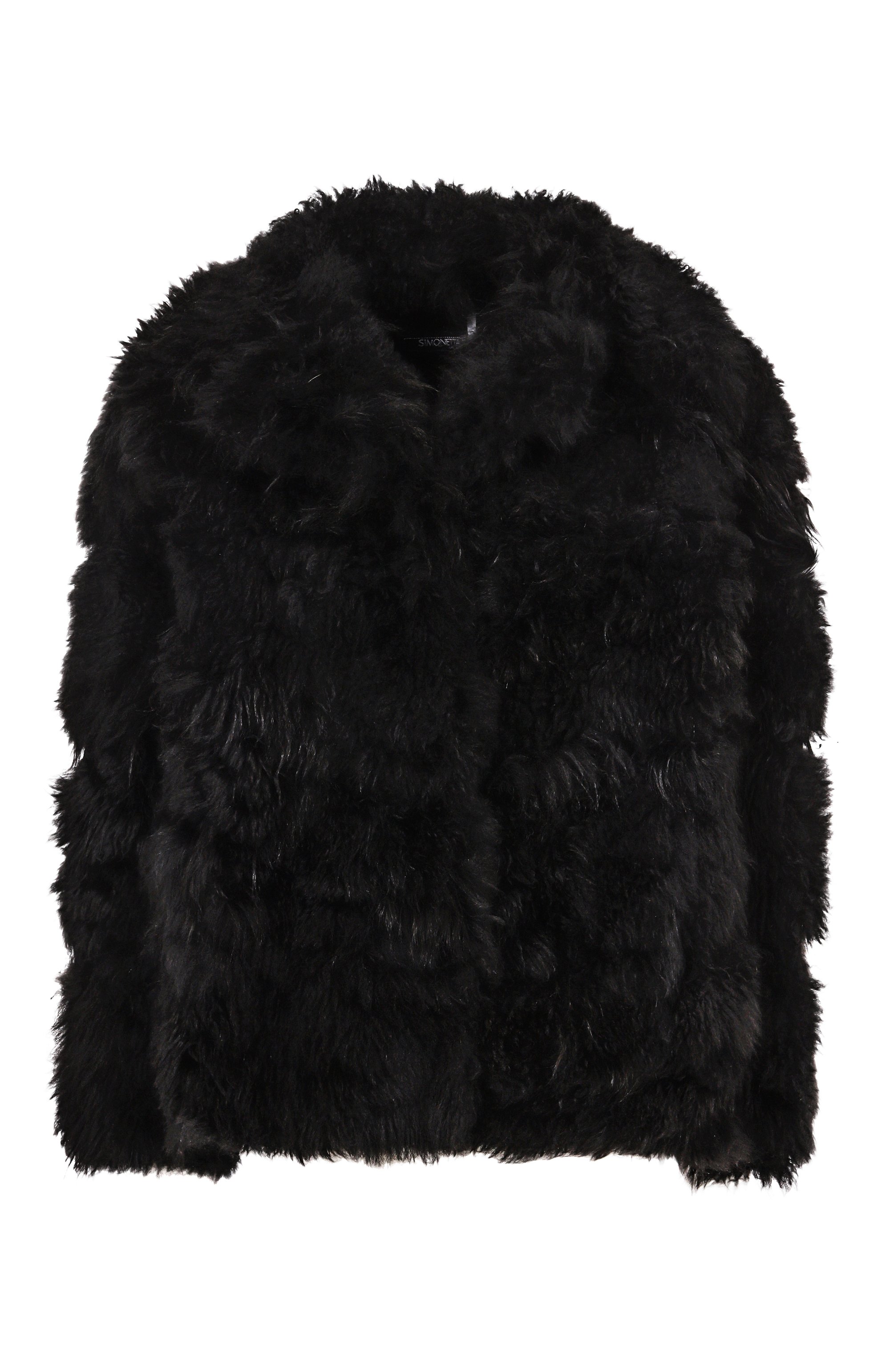 Шуба из козы SIMONETTA RAVIZZA черного цвета по цене 342500 руб., арт. F05JA361H13SP, фото 1 Шуба из козы SIMONETTA RAVIZZA, арт. F05JA361H13SP, фото 1