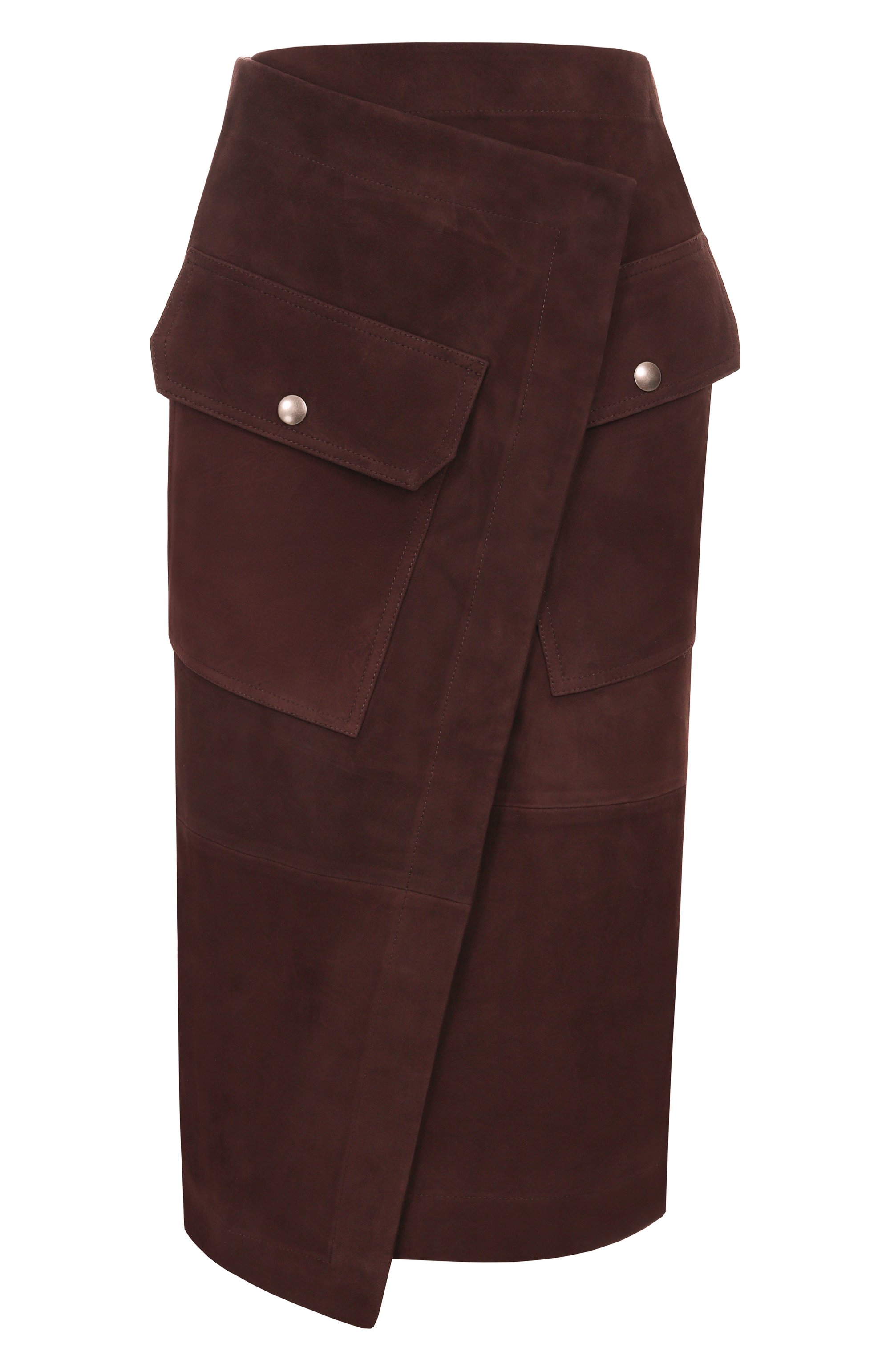 Замшевая юбка CO коричневого цвета по цене 194500 руб., арт. 3051AGS-PF25, фото 1 Замшевая юбка CO, арт. 3051AGS-PF25, фото 1