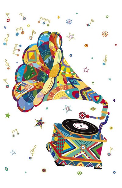 Открытка граммофон TURNOWSKY, арт. MO6592