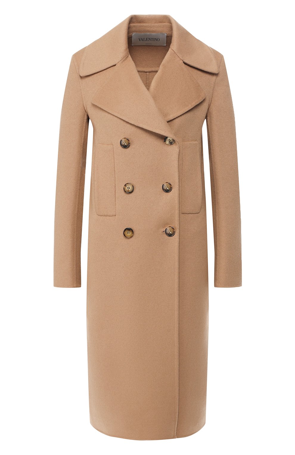 Кашемировое пальто VALENTINO бежевого цвета по цене 548000 руб., арт. RB3CA3204G2, фото 1 Кашемировое пальто VALENTINO, арт. RB3CA3204G2, фото 1