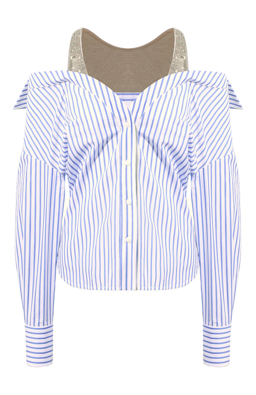 Хлопковая блузка GIUSEPPE DI MORABITO, арт. 02PST0221C 02280, фото 1