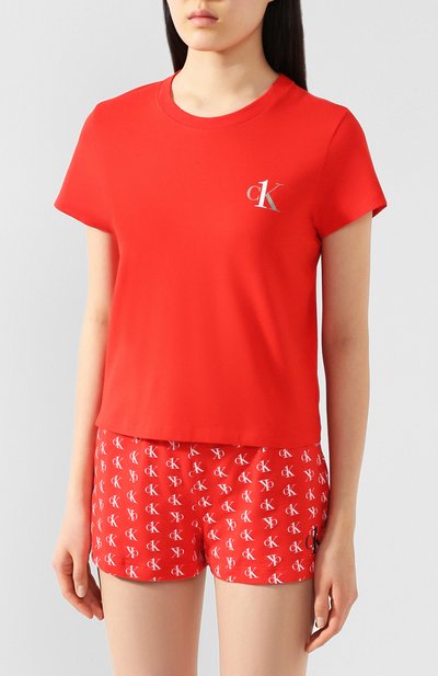 Хлопковая футболка CALVIN KLEIN, арт. QS6356E, фото 3