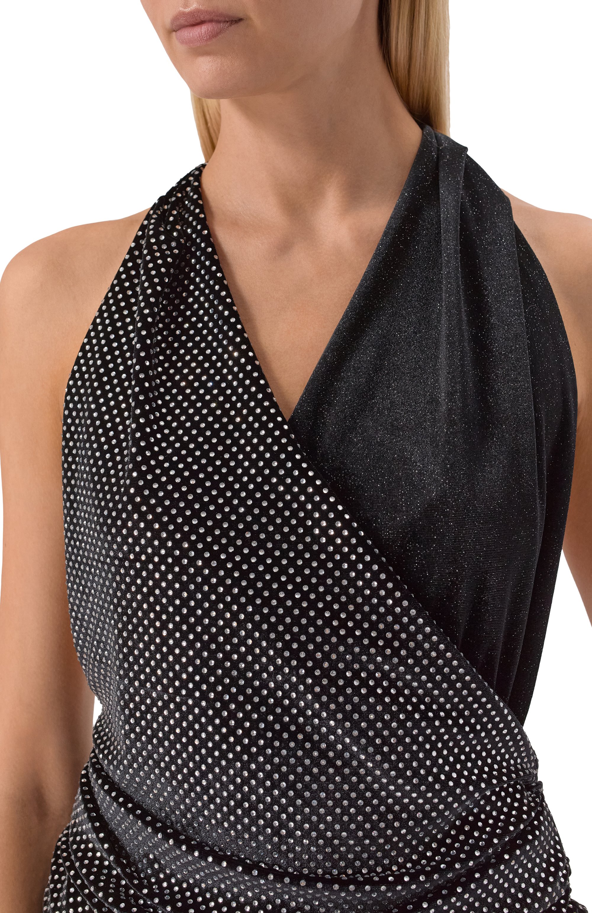 Топ с отделкой стразами BALMAIN, арт. FF1AG715/MH23, фото 5