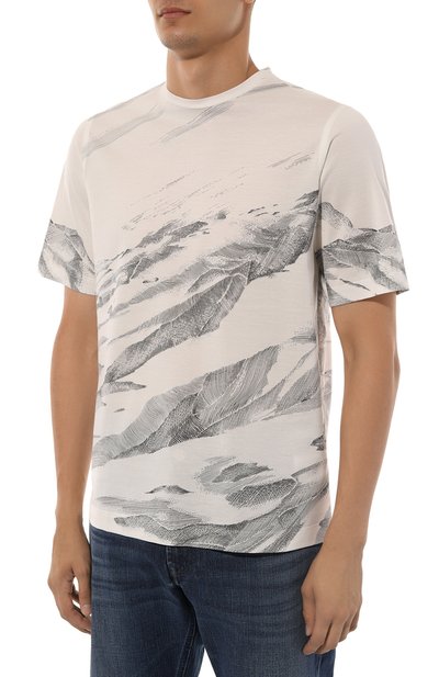 Хлопковая футболка ZILLI, арт. TSR02AM0100VLM000, фото 3