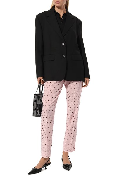 Шелковые брюки PRADA, арт. P225EL-1Y0O-F0W7F-211, фото 2