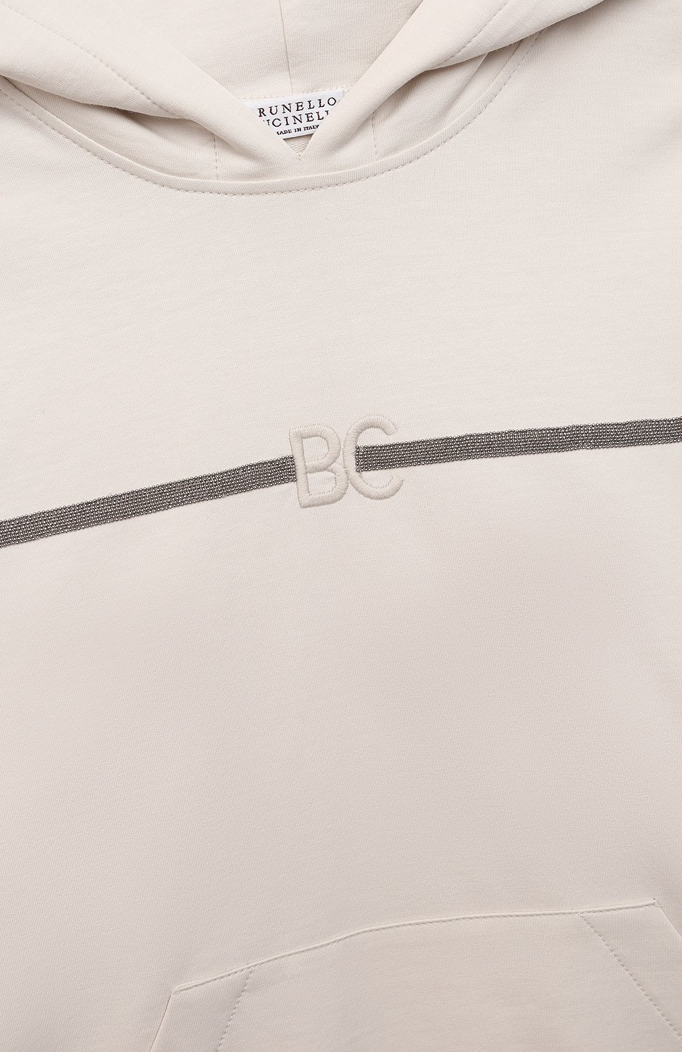 Хлопковое худи BRUNELLO CUCINELLI, арт. BH827E219C, фото 3