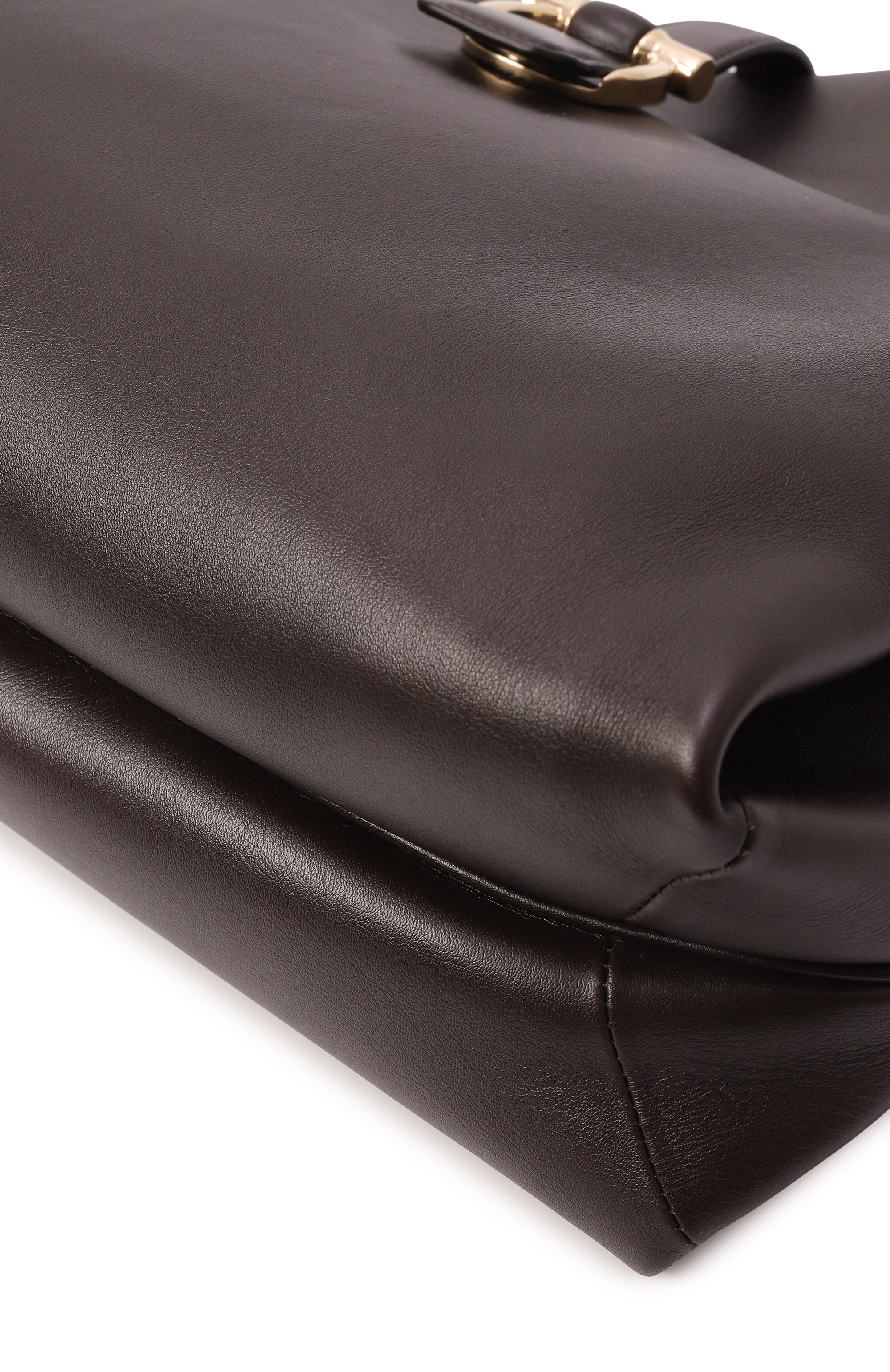 Сумка-тоут FERRAGAMO темно-коричневого цвета по цене 261500 руб., арт. 219804/780875, фото 3 Сумка-тоут FERRAGAMO, арт. 219804/780875, фото 3