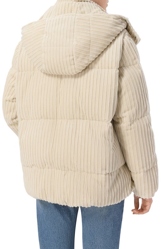 Вельветовый пуховик Antonelli Firenze P3485/148C Кремовый  P3485/148C Фото 4