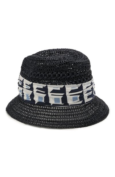 Панама DOLCE & GABBANA темно-синего цвета по цене 46850 руб., арт. GH691Z/GEQ84, фото 2 Панама DOLCE & GABBANA, арт. GH691Z/GEQ84, фото 2