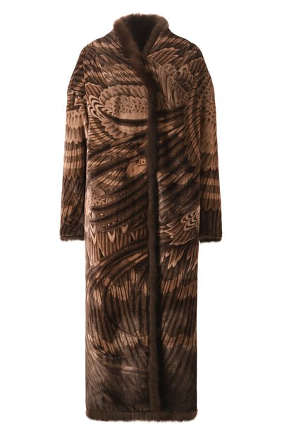 Женское пальто с подкладкой из меха соболя AKHMADULLINA, арт. 1225.2FC806/F608