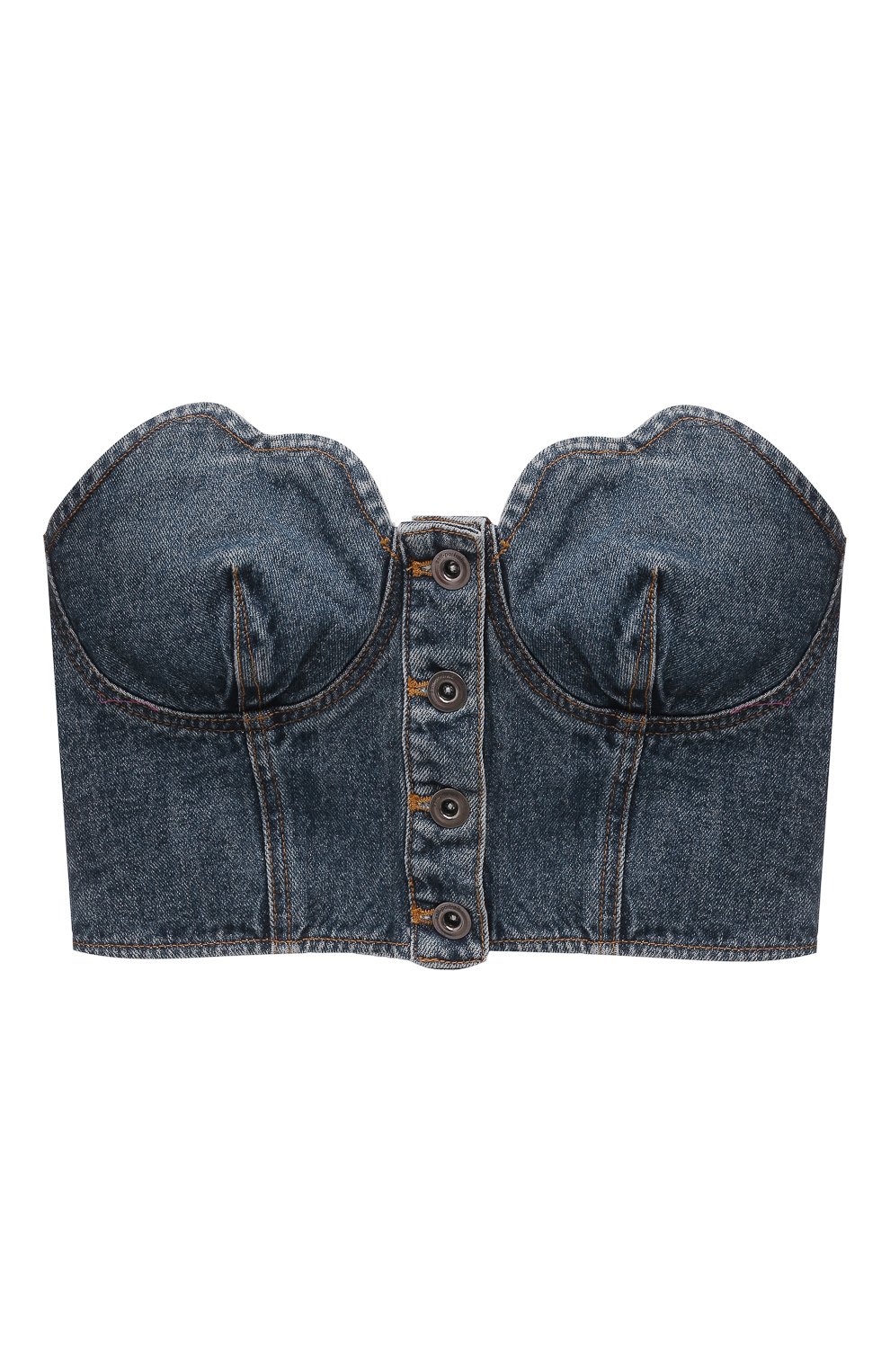 Джинсовый бра-топ SELF-PORTRAIT, арт. RS23-802T, фото 1