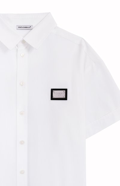 Хлопковая рубашка DOLCE & GABBANA, арт. L43S82/G7J3E, фото 3