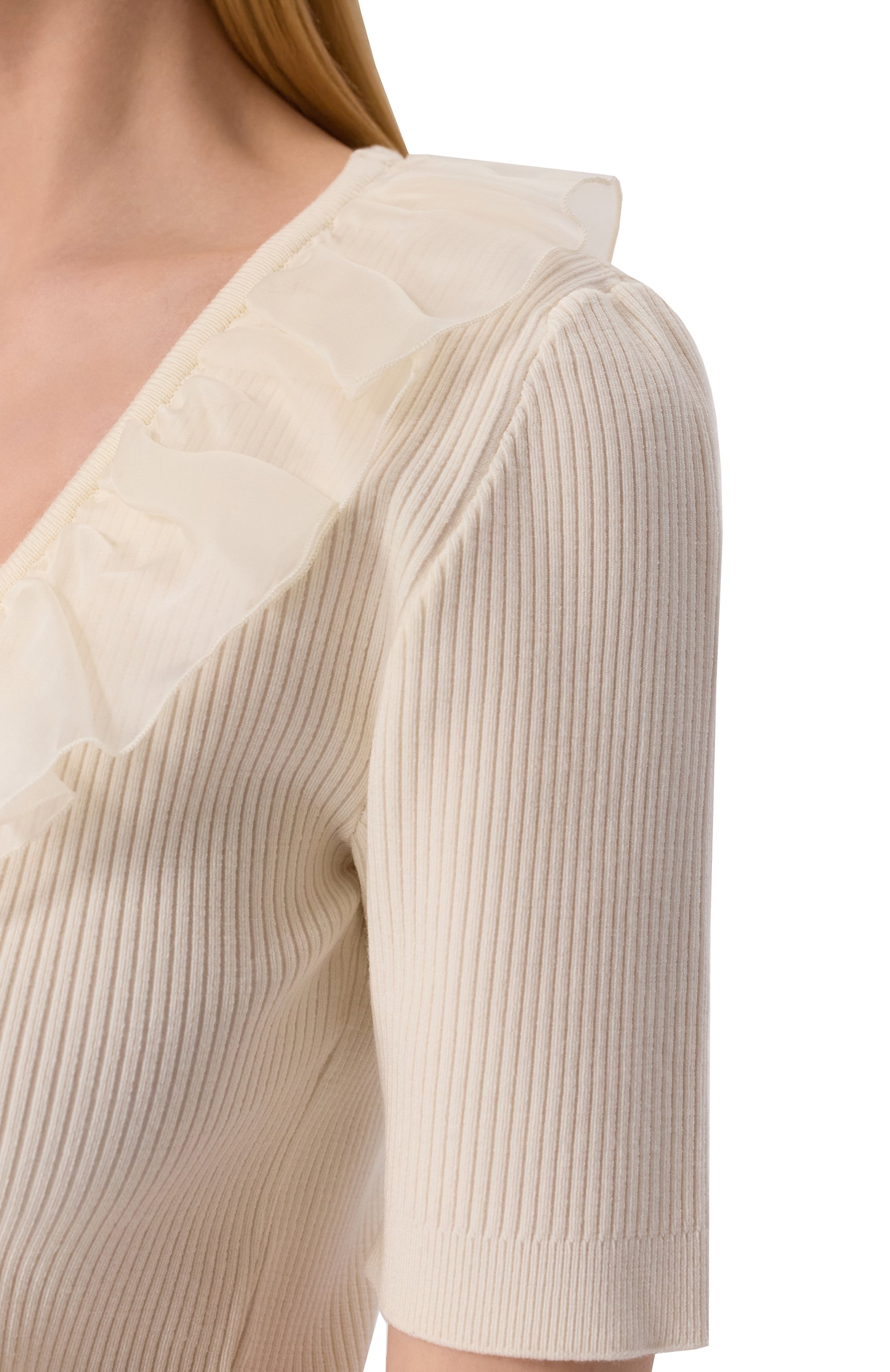 Пуловер из шерсти и кашемира ALESSANDRA RICH, арт. FABX4045-K4514, фото 5