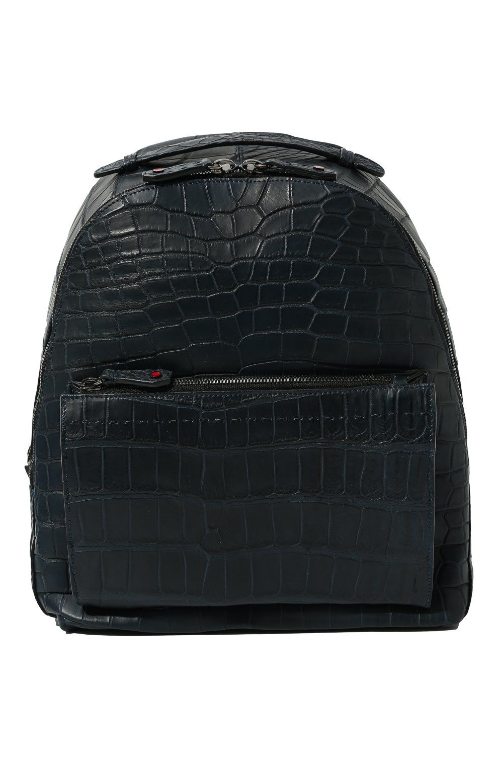 Рюкзак из кожи крокодила KITON темно-синего цвета по цене 2335000 руб., арт. UBC00KN00730/CP0R, фото 1 Рюкзак из кожи крокодила KITON, арт. UBC00KN00730/CP0R, фото 1