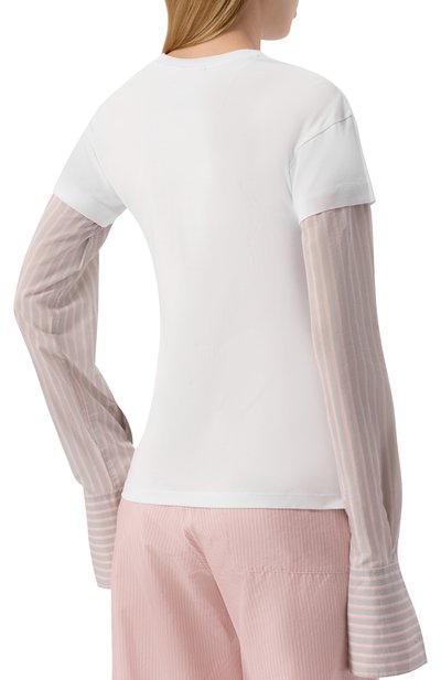 Хлопковый лонгслив-хенли DRIES VAN NOTEN, арт. 251-011156-1603, фото 4