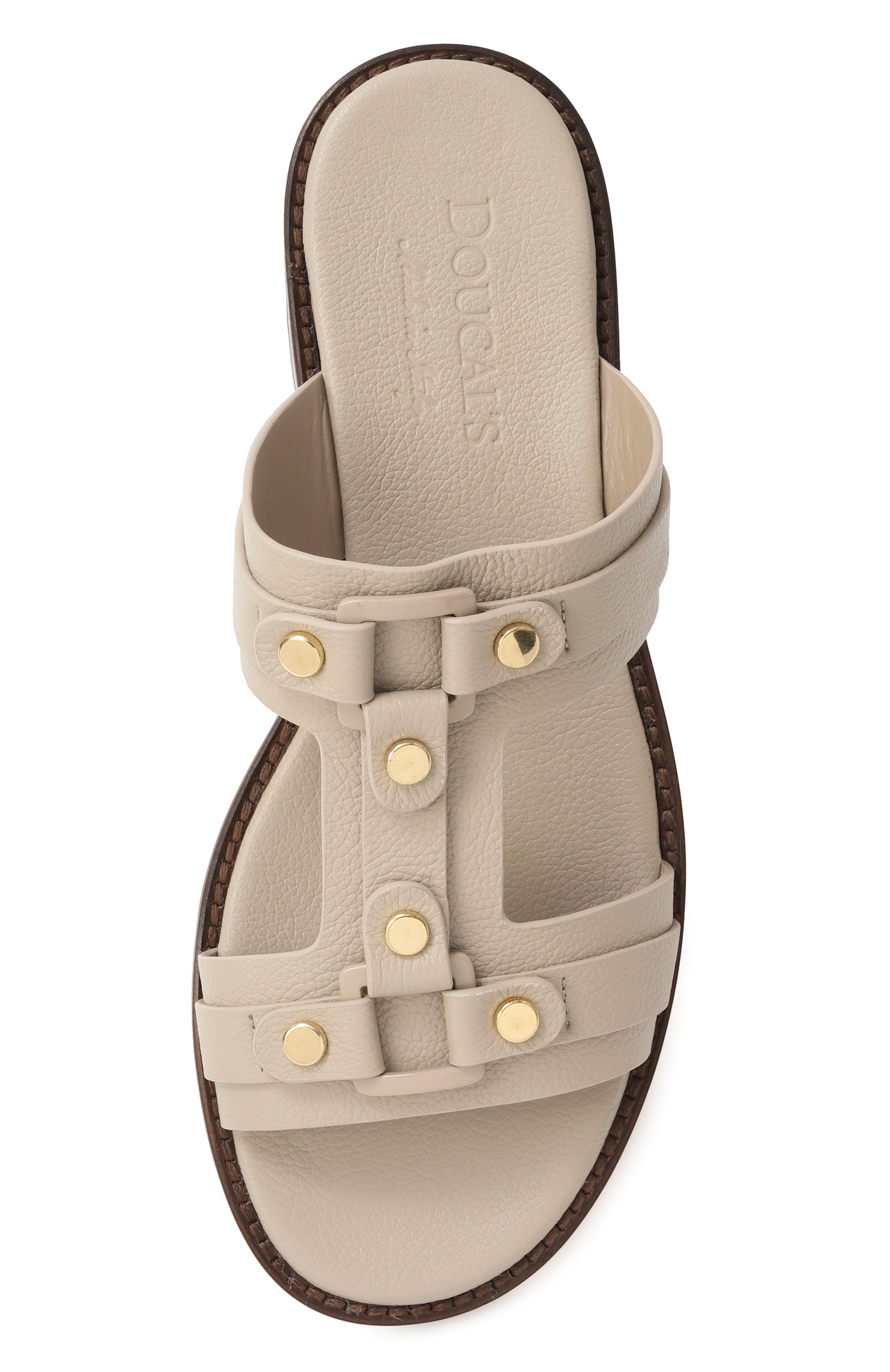 Кожаные шлепанцы DOUCAL'S, арт. DD8776MARNUF247, фото 6