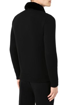 Комбинированный кардиган с меховой отделкой ZILLI, арт. MBS-BL215-BLTR1/ML02, фото 1