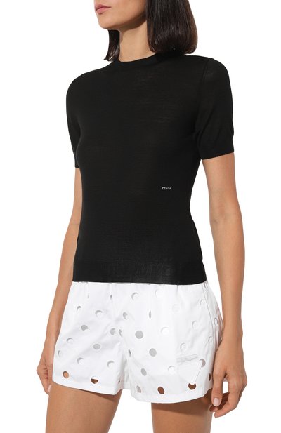 Шерстяной пуловер PRADA, арт. P24G1E-1S9C-F0002-211, фото 3