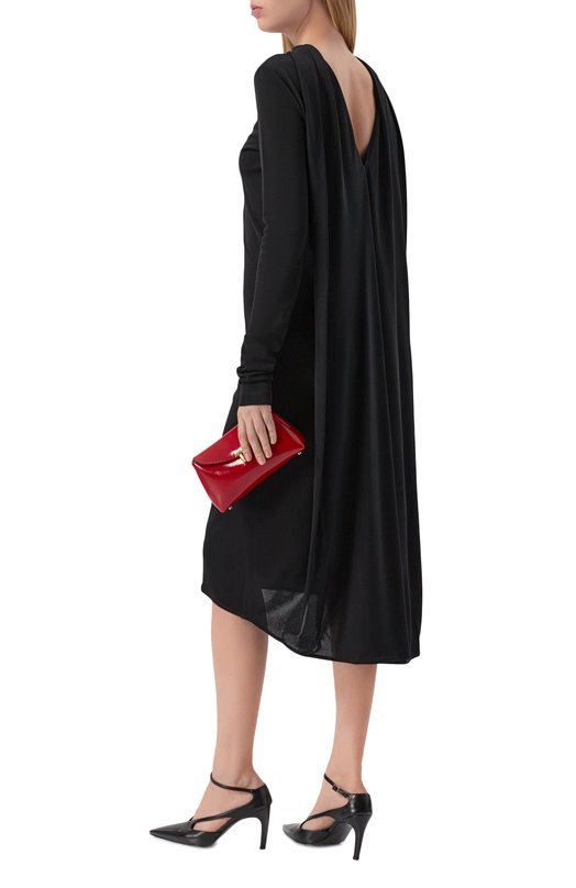 Платье из вискозы TOTEME 254-WRD0268-FB0497 Чёрный  254-WRD0268-FB0497 Фото 2