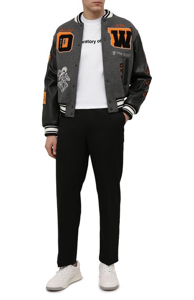 Хлопковая футболка OFF-WHITE белого цвета по цене 32550 руб., арт. 0MAA119F21JER027, фото 2 Хлопковая футболка OFF-WHITE, арт. 0MAA119F21JER027, фото 2