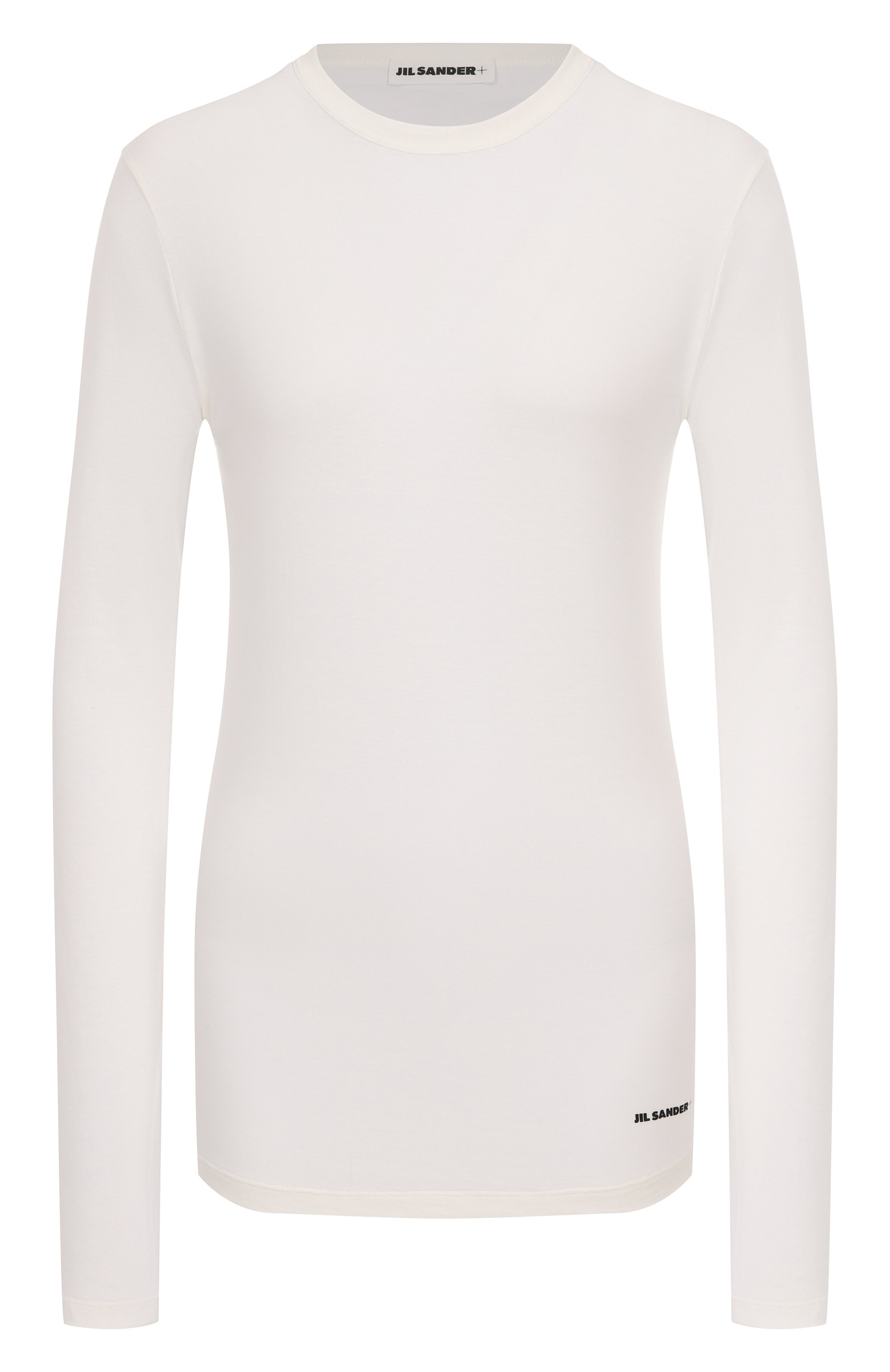 Хлопковый лонгслив JIL SANDER белого цвета по цене 41300 руб., арт. J40GC0145/J45031, фото 1 Хлопковый лонгслив JIL SANDER, арт. J40GC0145/J45031, фото 1