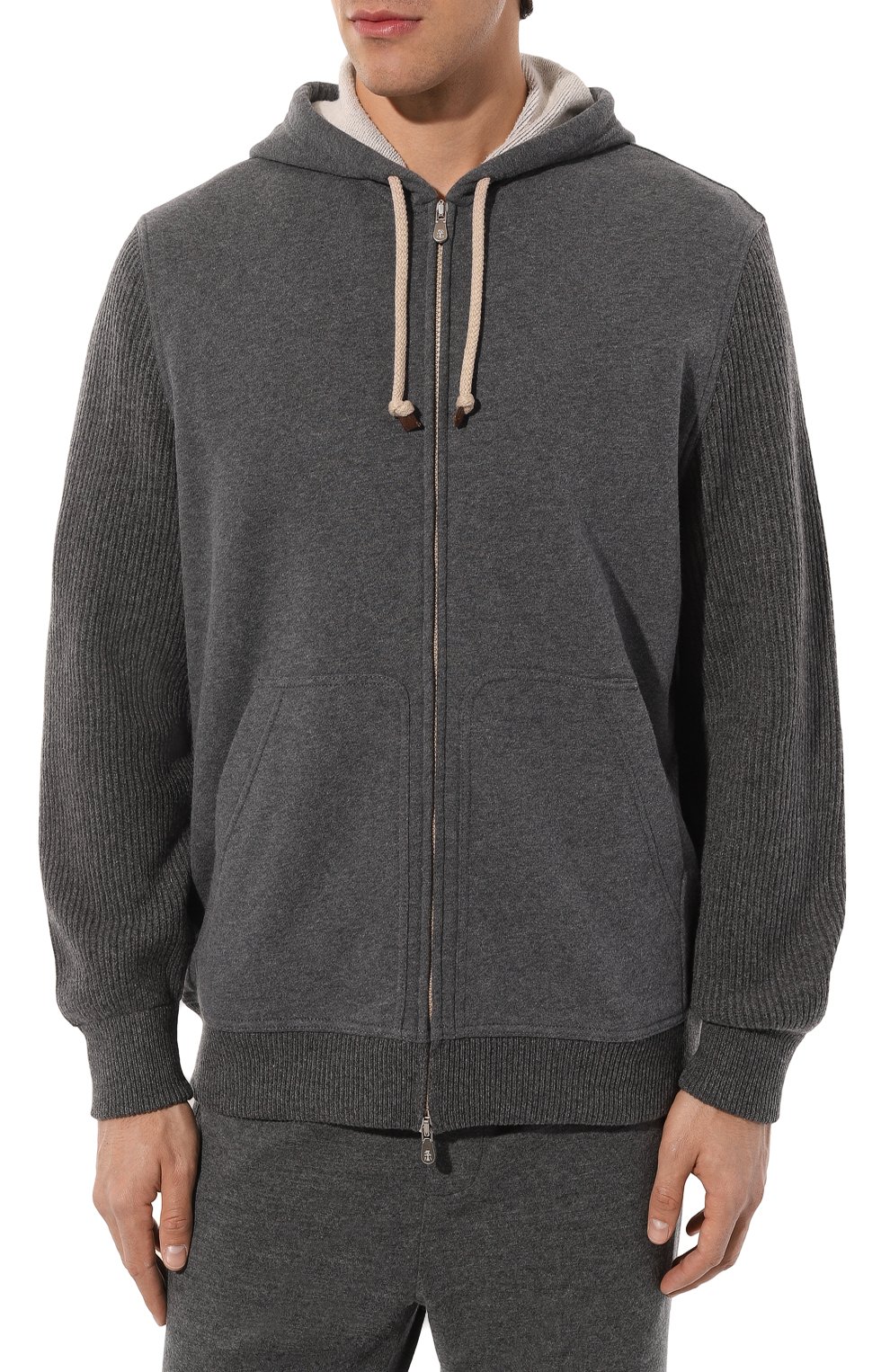 Хлопковая толстовка BRUNELLO CUCINELLI, арт. MTU23B2225, фото 3