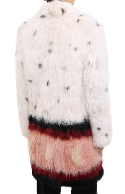 Шуба из меха песца с принтом MATE OFFICIAL, арт. 74CF090-33BI091, фото 4