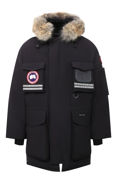 Пуховая парка snow mantra с меховой отделкой CANADA GOOSE темно-синего цвета по цене 191500 руб., арт. 9501M, фото 1 Пуховая парка snow mantra с меховой отделкой CANADA GOOSE, арт. 9501M, фото 1
