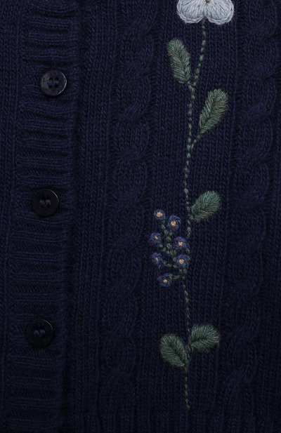 Шерстяной кардиган IL GUFO темно-синего цвета по цене 17550 руб., арт. A24GF435EM220/2A-4A, фото 3 Шерстяной кардиган IL GUFO, арт. A24GF435EM220/2A-4A, фото 3