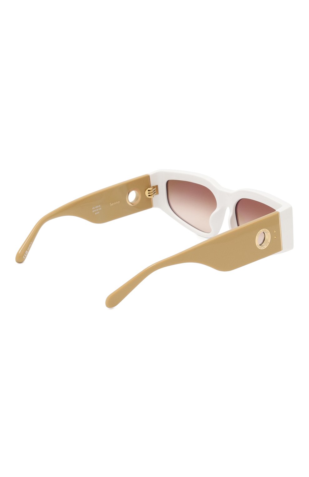 Солнцезащитные очки LINDA FARROW белого цвета по цене 42700 руб., арт. LFL1351C3SUN, фото 4 Солнцезащитные очки LINDA FARROW, арт. LFL1351C3SUN, фото 4