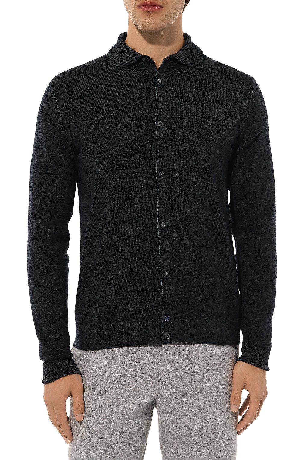 Шерстяная рубашка JACOB COHEN темно-синего цвета по цене 64900 руб., арт. U S H20 80 X 1591, фото 3 Шерстяная рубашка JACOB COHEN, арт. U S H20 80 X 1591, фото 3