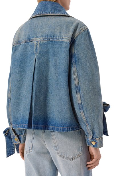 Джинсовая куртка GANNI синего цвета по цене 59950 руб., арт. A1010057, фото 4 Джинсовая куртка GANNI, арт. A1010057, фото 4