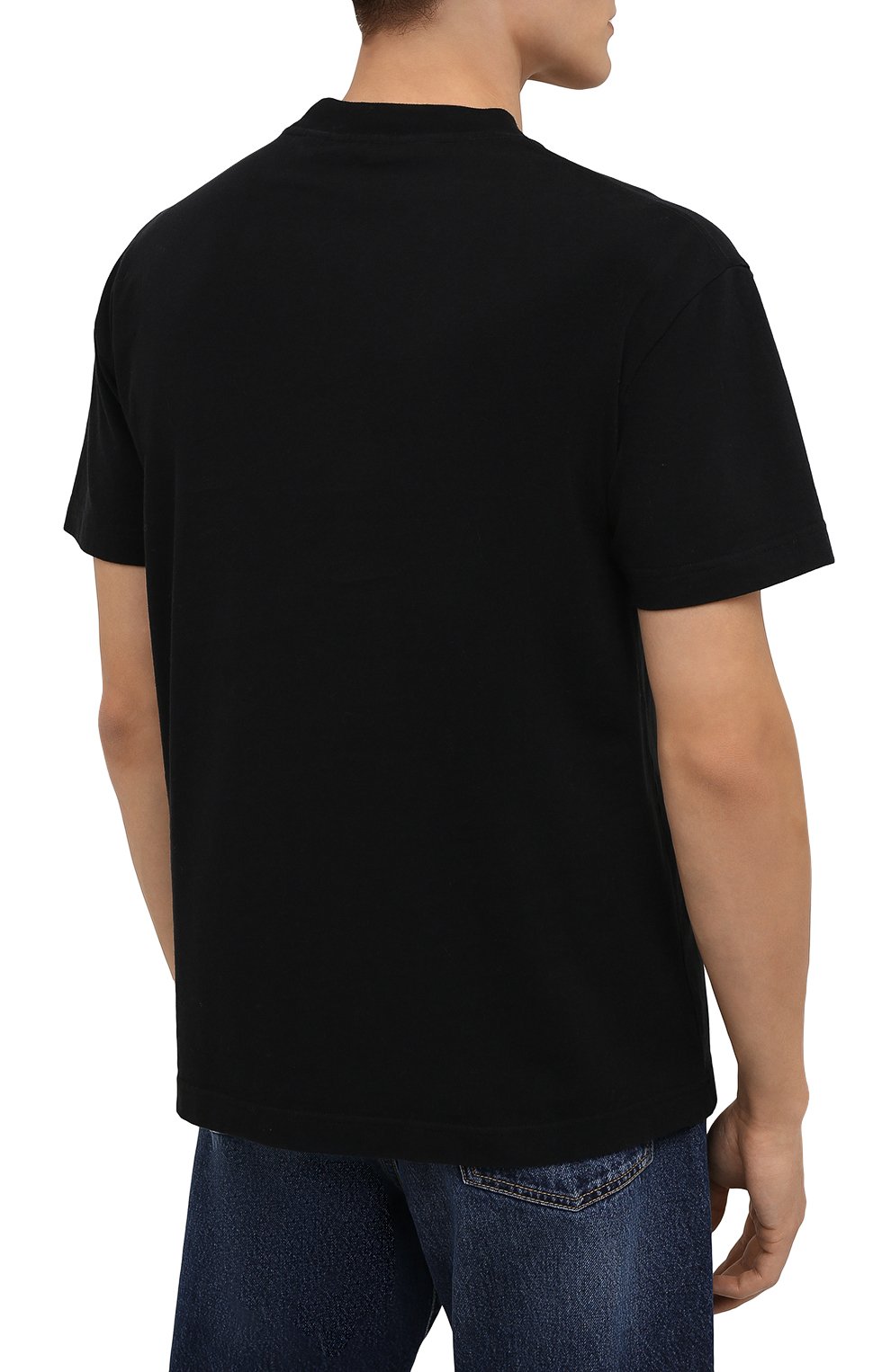 Хлопковая футболка PALM ANGELS, арт. PMAA001F21JER0271060, фото 4