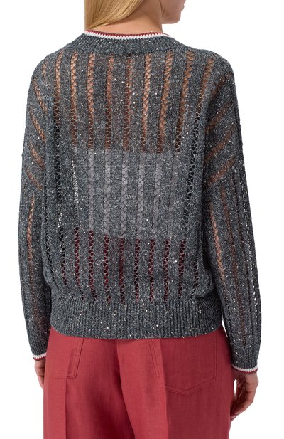 Льняной свитер BRUNELLO CUCINELLI, арт. MC0559402, фото 4