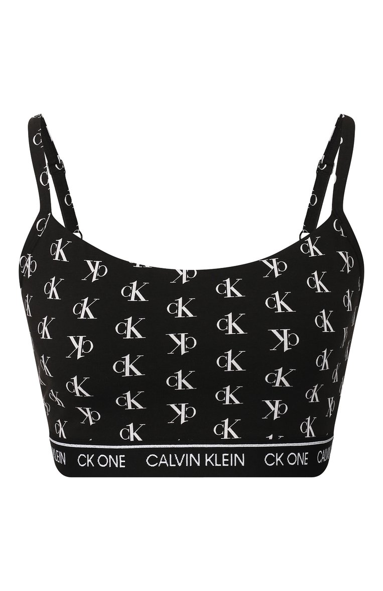 Женский черный бра-топ CALVIN KLEIN купить в интернет-магазине ЦУМ, арт ...