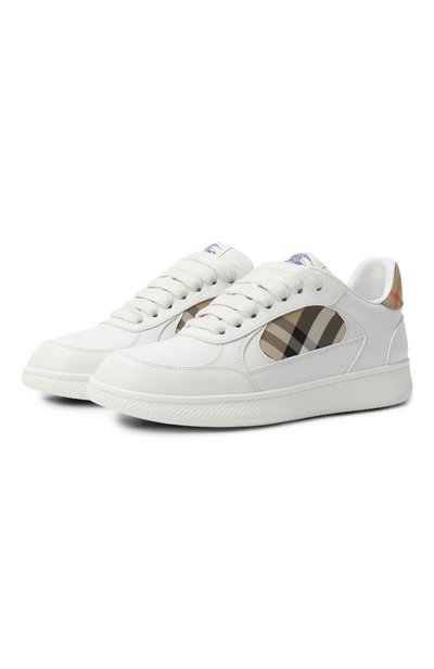 Женские комбинированные кеды terrace BURBERRY, арт. 8108654